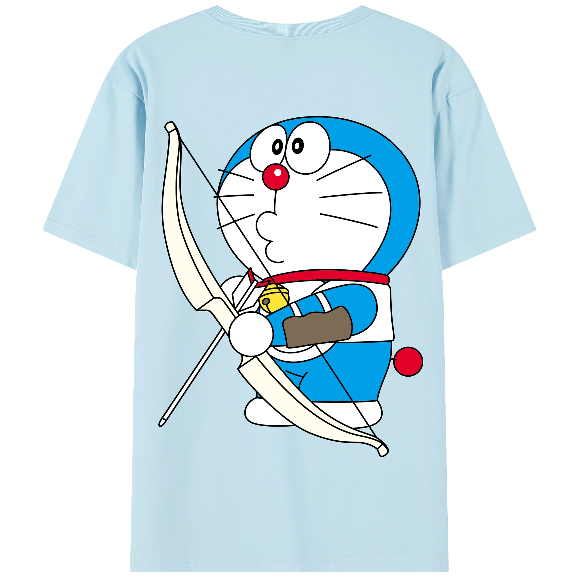 （画像用） ドラえもん Doraemon 綿100％半袖Tシャツ（背面プリント）